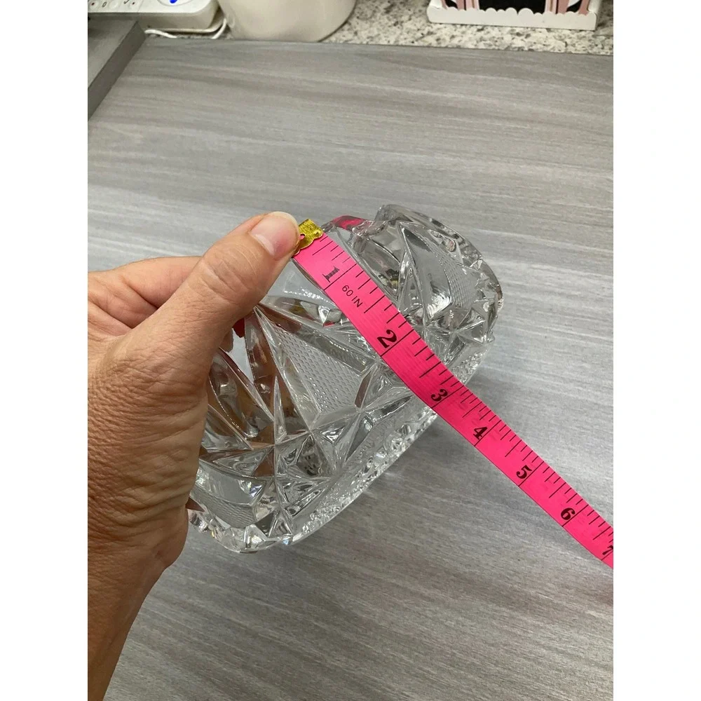 VINTAGE‎ CRYSTAL ASHTRAY HEAVY